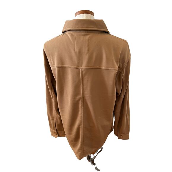 Bagatelle Shirt Jacket Shacket Camel Tan M - Picture 3 of 6